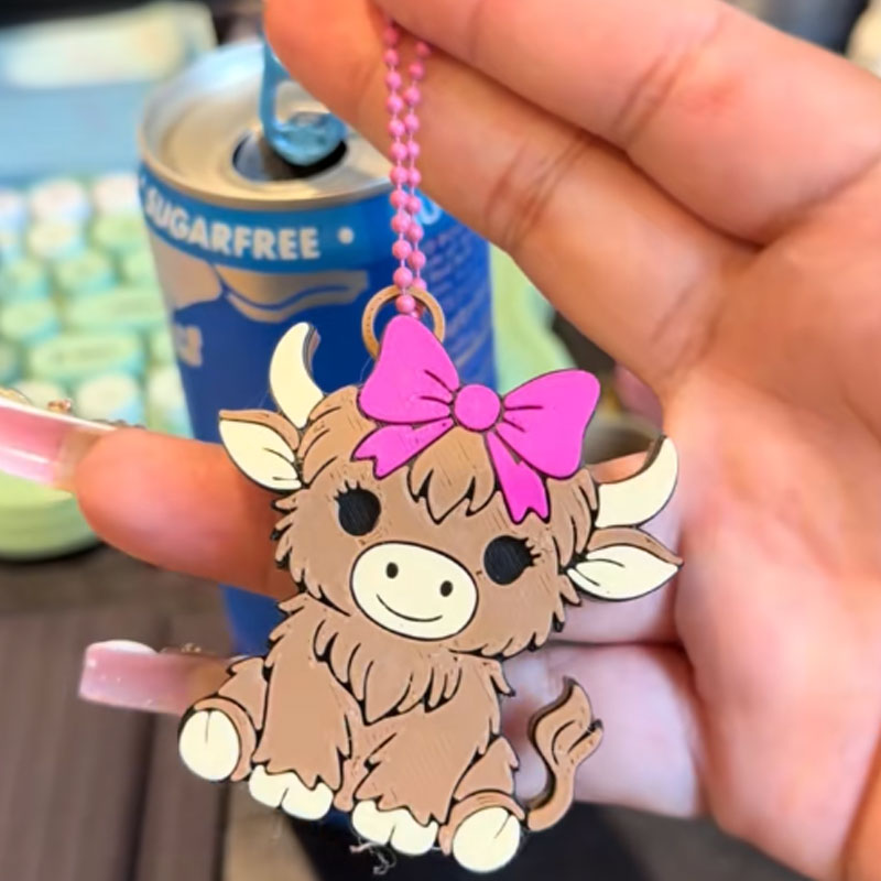 🥤Adorable Highland Cow Nail-Saving Can Opener