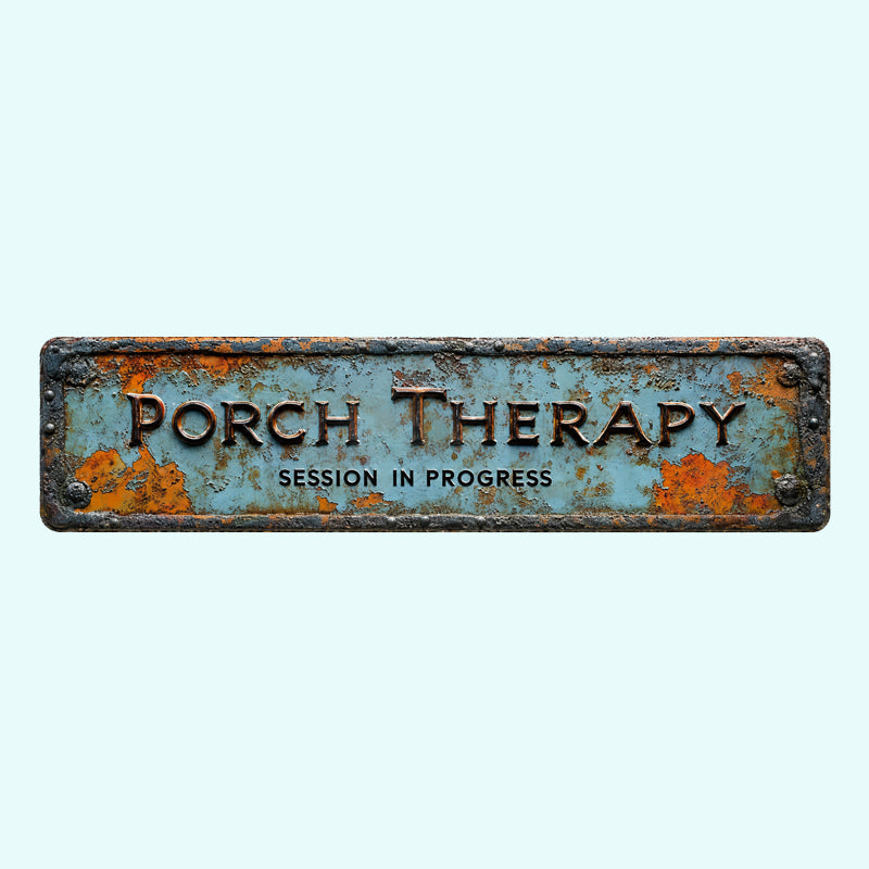 ✨Country-style "Porch Healing" Metal Sign