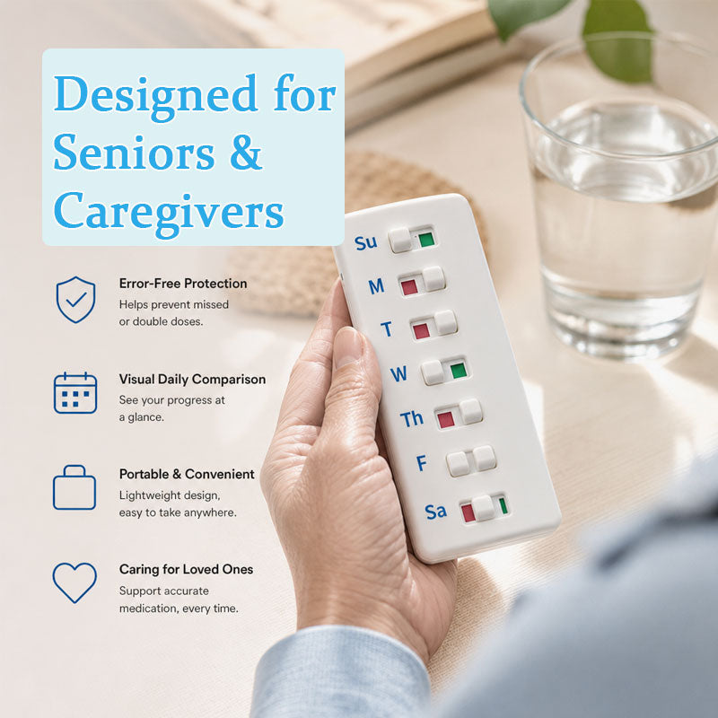 💊 Weekly Pill Reminder Tracker For Seniors & Caregivers ✨