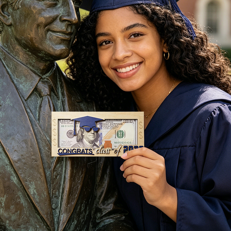 Creative Wallet For 2026 Graduation Season - Cash Organizer 🎓 — A Creative Way to Celebrate Their Big Achievement
