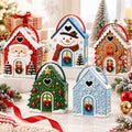 🏠 Christmas Cottage Handle Gift Box – 3D House‑Shaped Festive Packaging For Small Treats