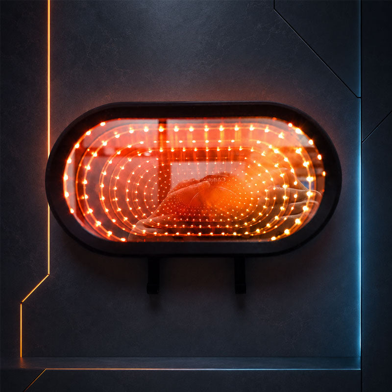 🔑 Infinity Mirror Garage Key Holder