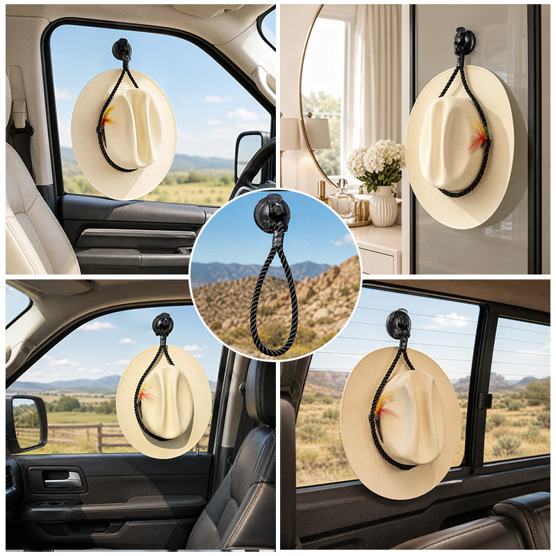 🤠Suction Cup Cap Holder – Space-Saving Hat Organizer