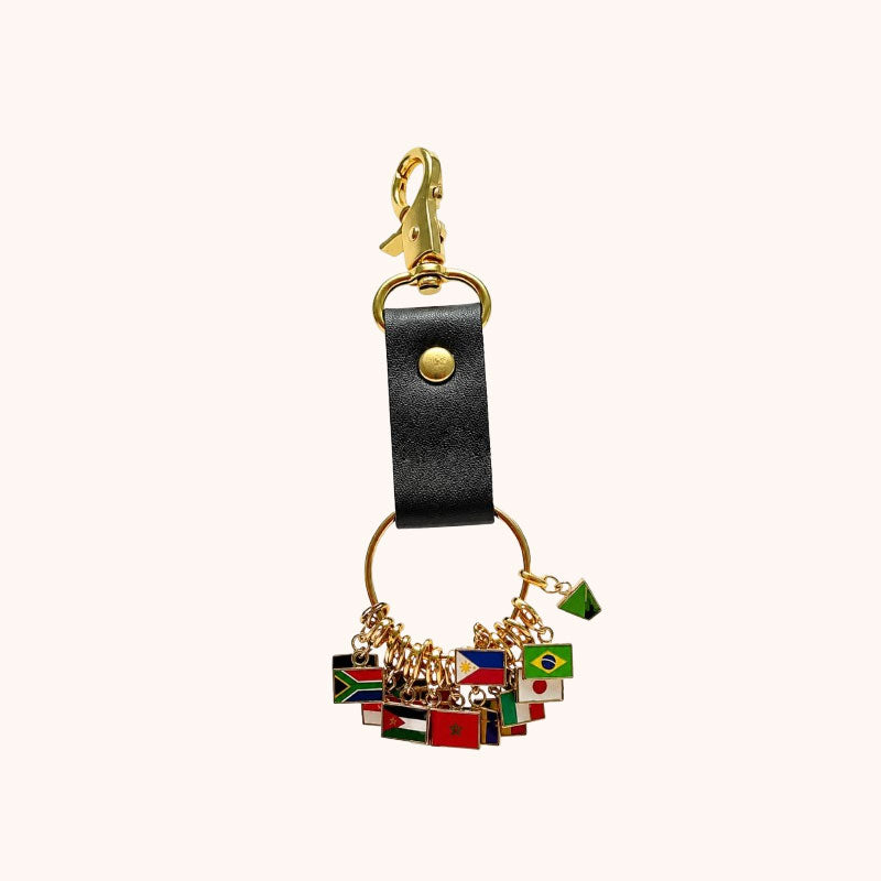 🌍 Flag Charm Keychain