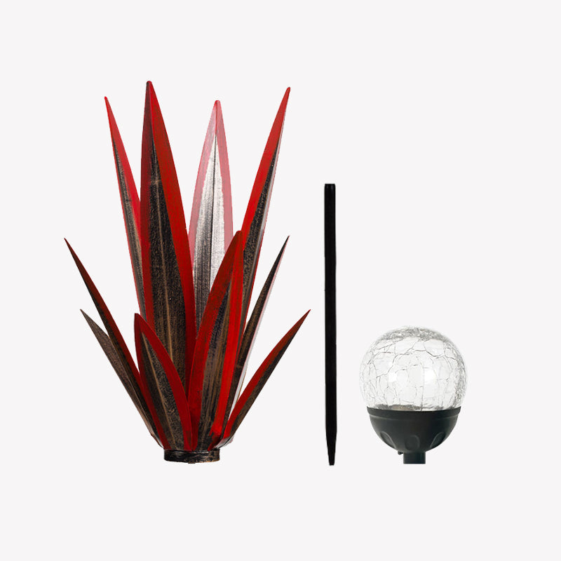 🌵 Vibrant Metal Agave Solar Light ✨ Glow Up Your Garden