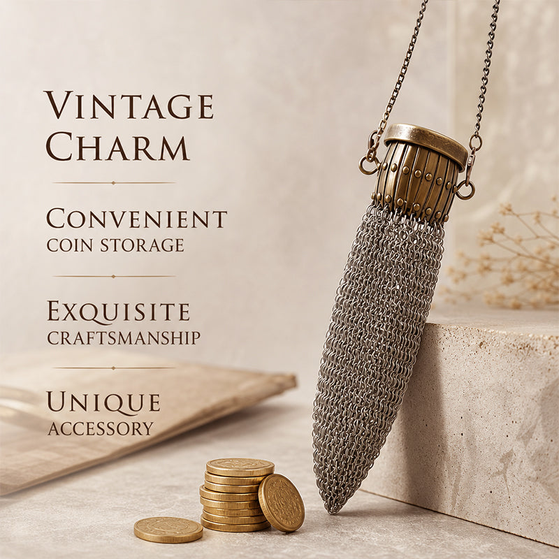 Vintage-Inspired Chainmail Coin Purse