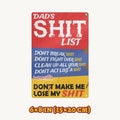 😄Dad's List of Rules