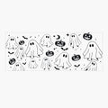 🎃👻Spooky Fun: Ghost & Pumpkin Sunroof Car Decal