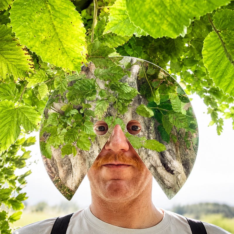 Novel Mirror Face Mask for Creative Outdoor Photography🤩