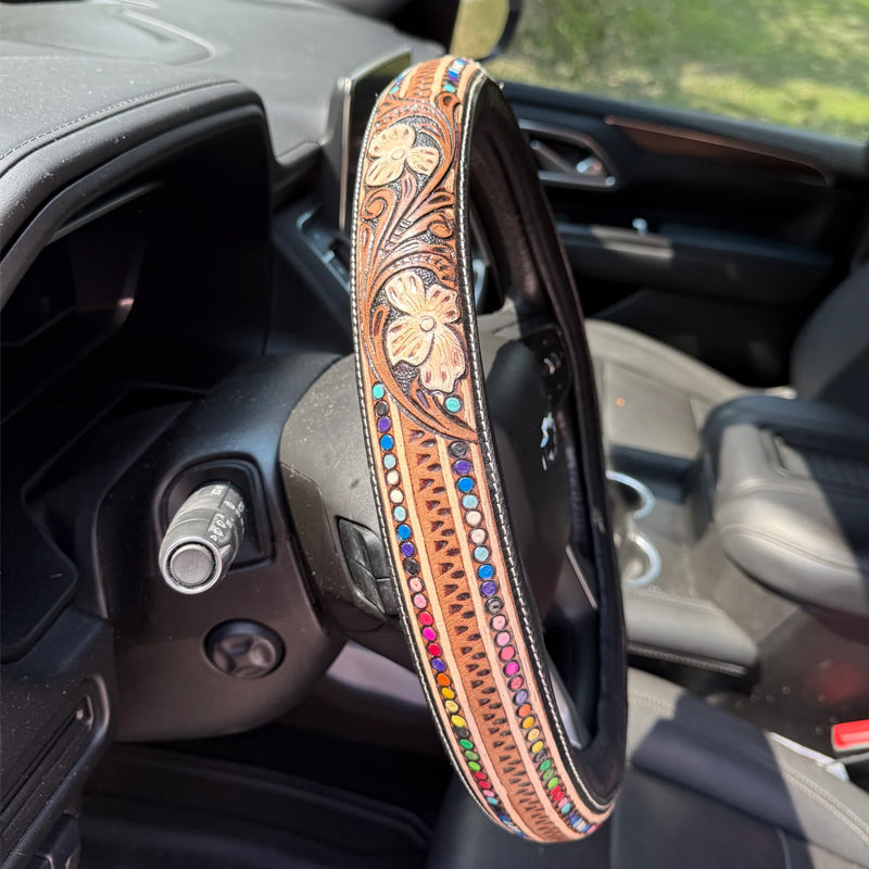💥Limited-time offer🤠 Western Cowboy Steering Wheel Cover