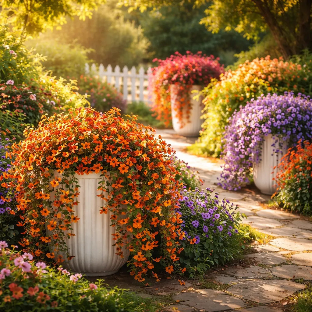 ⏳LAST DAY SPECIAL PRICE: $9.99!!🌷Outdoor cascading daisy and eucalyptus flowers – UV resistant