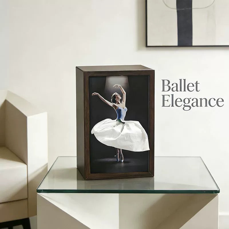 🏡Ballet Dancer Tissue Box with Light