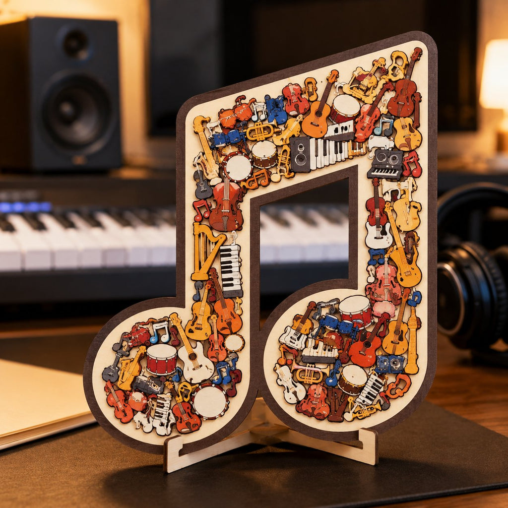 🎶Musical Note Instrument Jigsaw Puzzle Ornament