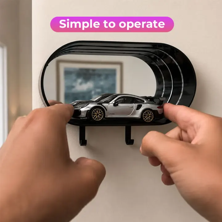 🔑 Infinity Mirror Garage Key Holder