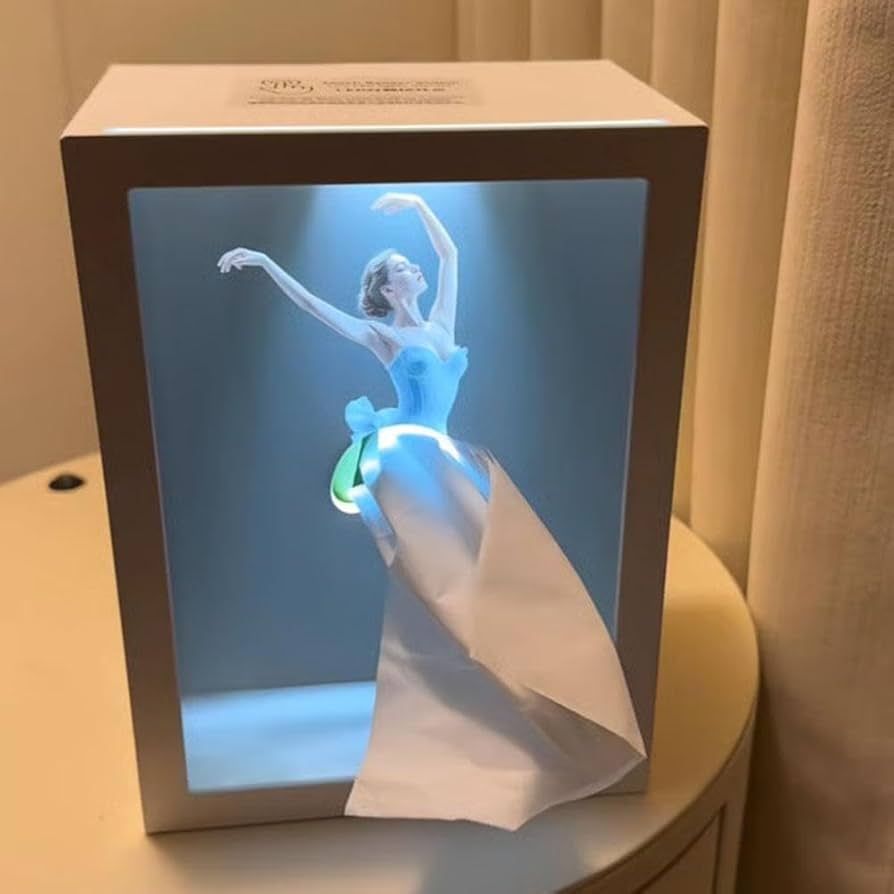 🏡Ballet Dancer Tissue Box with Light