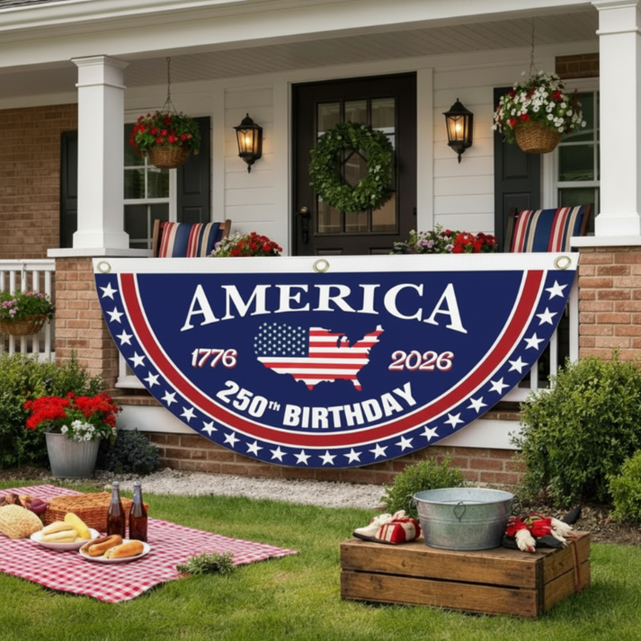 ✨ 250th Anniversary USA Fan Flag