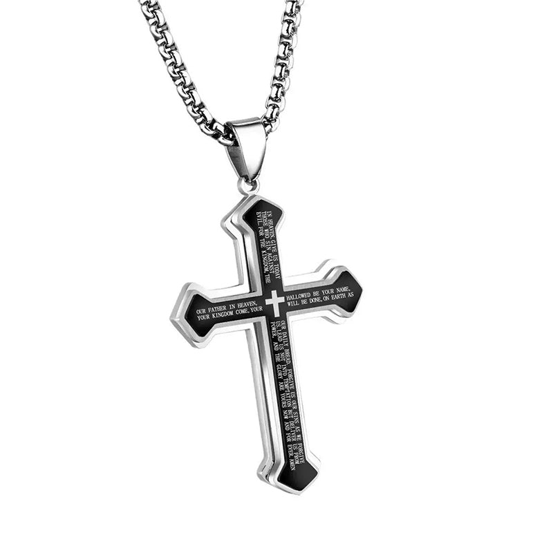 📢📢LAST DAY SALE 50% OFF✝️ “The Lord's Prayer” Cross Necklace -- Unisex